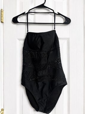Women's Mossimo Supply Co. Black One-Piece Swimsuit Size S